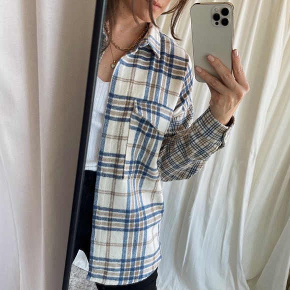 Plaid Button Down Shirt  — Multi - Picture 6 of 8